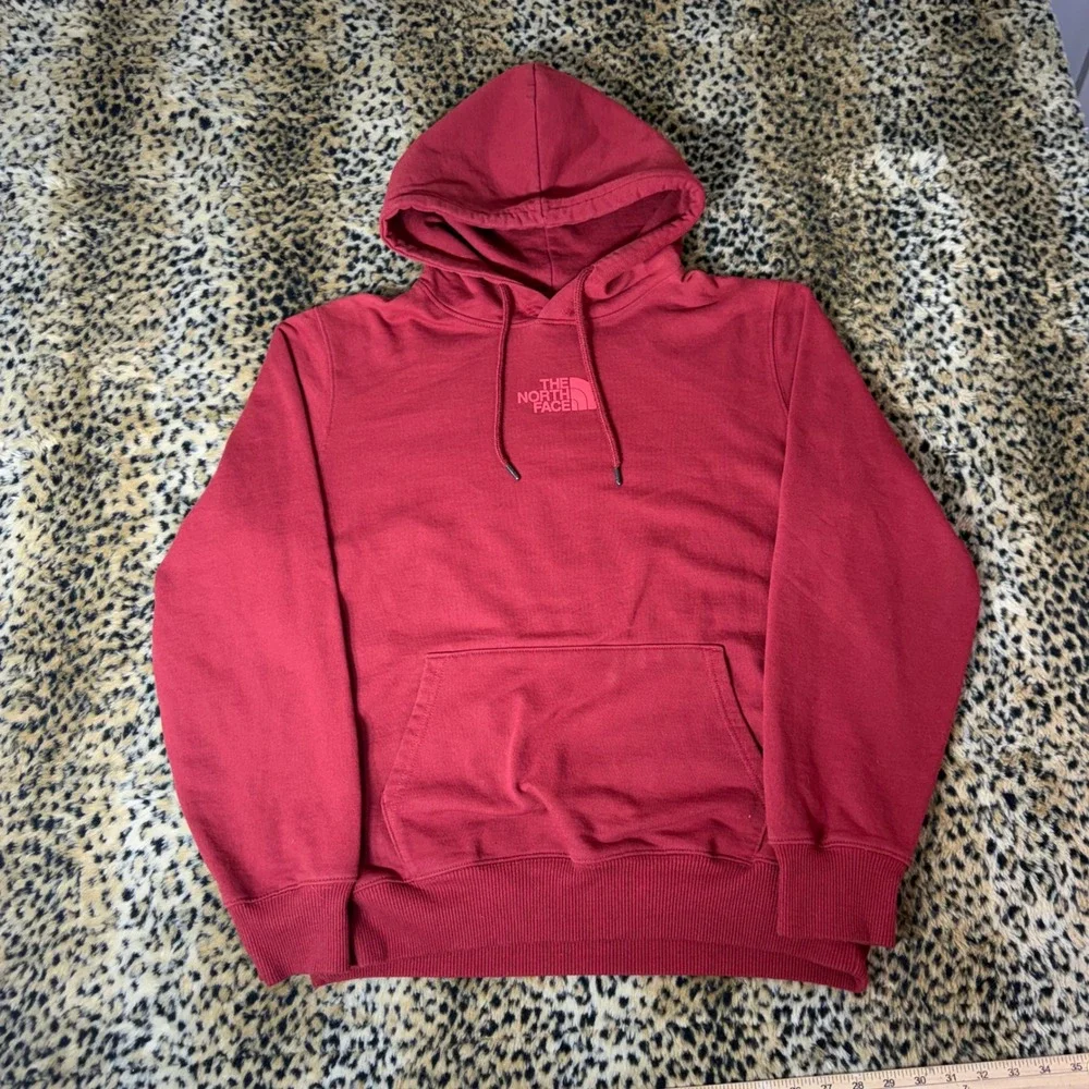The North Face Mens Red Tonal Logo Pullover Hoodie Sweatshirt Large NF0A3X8K